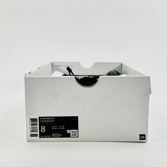 Nike Women's Air Max 270 'Black White' AH6789-001 Multi Size - Picture 11 of 12